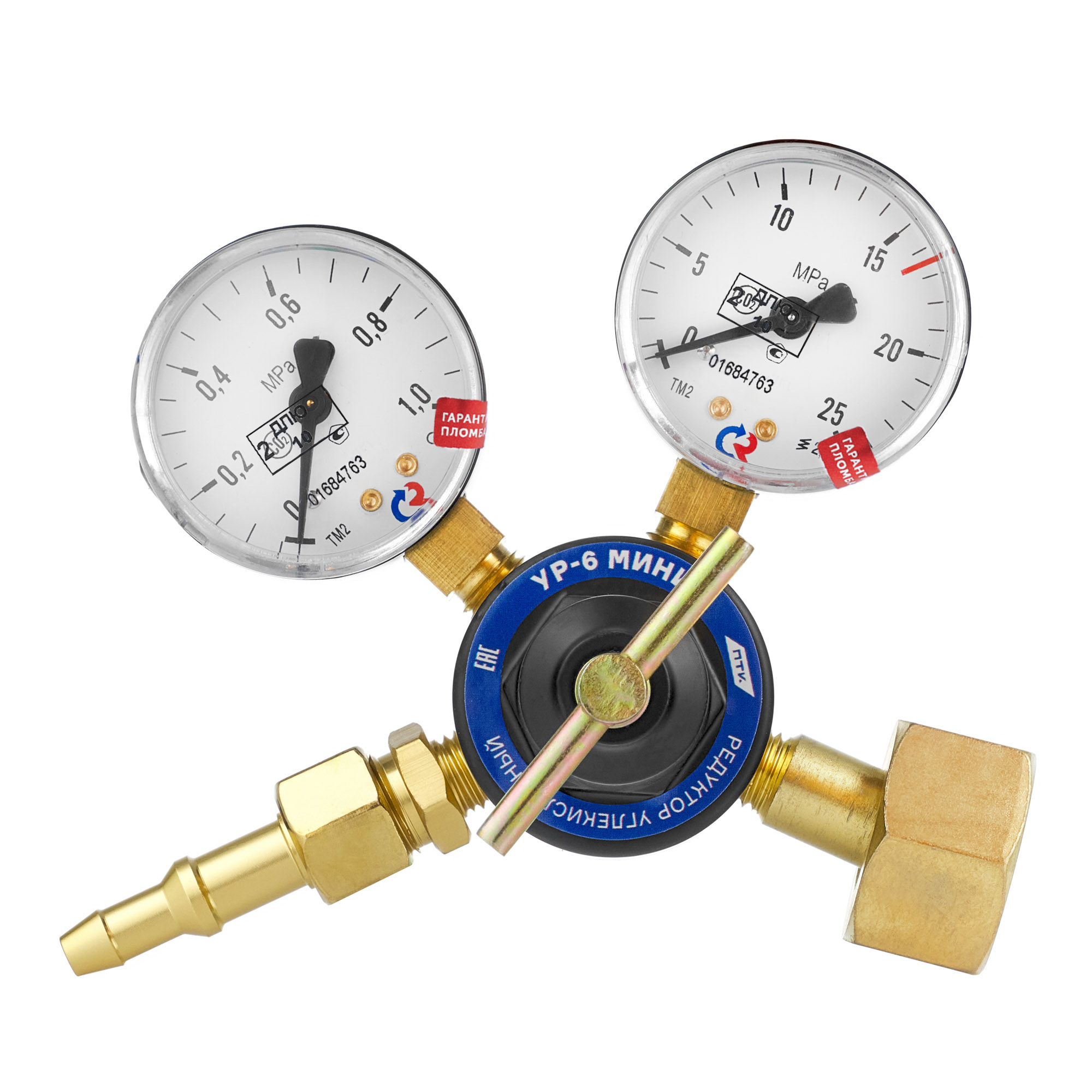 Редуктор углекислотный УР-6 МИНИ (манометры с поверкой)